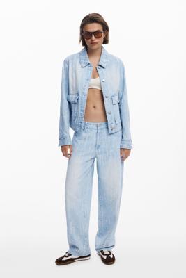 Jeans met gescheurd effect - BLUE - 42