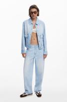 Jeans met gescheurd effect - BLUE - 34