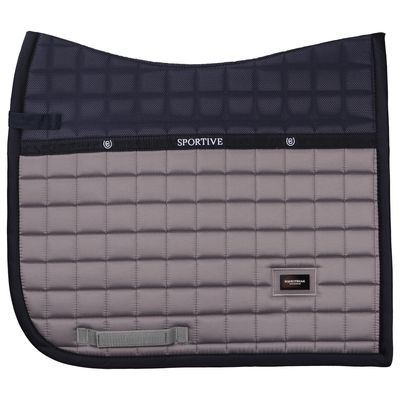 Zadeldek Equestrian Stockholm Blue Ash, Springen paard in middengrijs