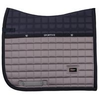 Zadeldek Equestrian Stockholm Blue Ash, Springen paard in middengrijs - thumbnail