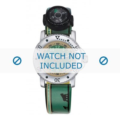 Esprit horlogeband ES108334-007 Leder Groen