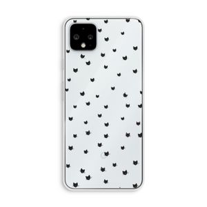 Kleine kattenkopjes: Pixel 4 XL Transparant Hoesje