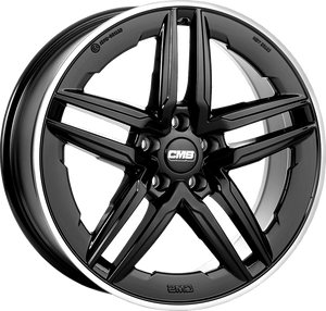 CMS WHEELS C29 AERO Zwart met gepolijste rand