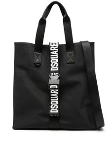 DSQUARED2 sac cabas à bride logo - Noir