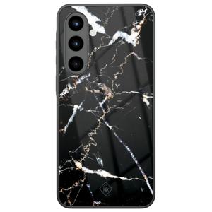 Samsung Galaxy A56 glazen hardcase - Marmer zwart