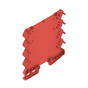 Weidmüller CH20M6 BP 4P-4P BUS RD LF 1 1261495 DIN-rail-behuizing basiselement Gesloten, Voor DIN-rail montage 6.1 x 110.7 Kunststof Rood 50 stuk(s)