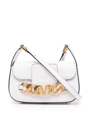 Valentino Garavani sac à bandoulière VLOGO en cuir - Blanc
