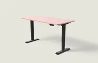 Desktronic HomePro bureau Zwart / Zachtroze / 160x80 cm