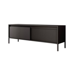 Meubella TV-Meubel Saran - Mat zwart - 153 cm