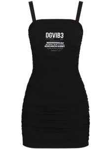 Dolce & Gabbana DGVIB3 robe courte à fronces - Noir