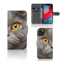 Telefoonhoesje | Met pasjeshouder | Apple iPhone 11 Pro Britse Korthaar Telefoonhoesje | Met pasjeshouder | Apple iPhone 11 Pro Britse Korthaar