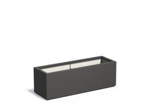 Polyester plantenbak CARREZ 120x40x40cm.