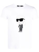 Karl Lagerfeld t-shirt Ikonik en coton biologique - Blanc - thumbnail