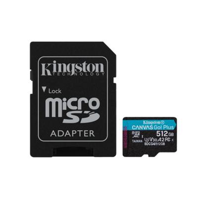 Micro SD geheugenkaart met adapter Kingston SDCG4/512GB 512 GB