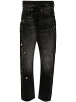 R13 mid-rise straight-leg jeans - Noir