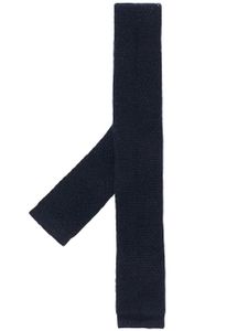 N.Peal 007 Knitted Cashmere Tie - Bleu