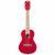 Kala KA-SPRK-RED Sparkle Series Ritsy Red concert ukelele met gigbag