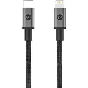 Mophie USB-C naar Lightning kabel - Zwart - Nylon - 1 Meter