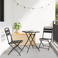 Bistroset 3 pcs Antraciet Staal