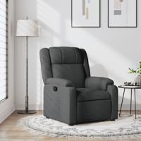 Relaxfauteuil donkergrijze stof