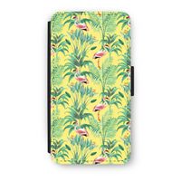 Flamingo party: iPhone XS Flip Hoesje