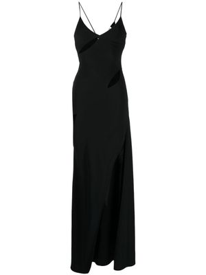 Monse robe longue à découpes - Noir