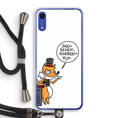 Geen Gezeik: Honor Play 8A Transparant Hoesje met koord