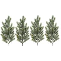 Decoris kersttak - 4x - groen - 66 cm - dennentak - kerstversiering - kerstdecoratie - kunsttak
