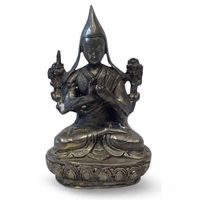 Boeddha Kap Zilverkleurig (16 cm)