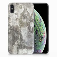 Apple iPhone Xs Max | TPU | Siliconen hoesje | Beton Print