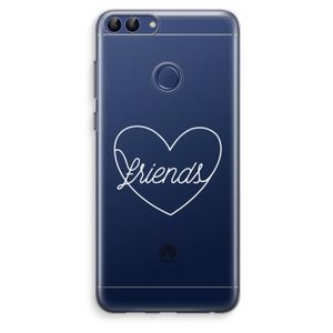 Friends heart pastel: Huawei P Smart (2018) Transparant Hoesje