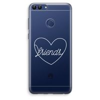 Friends heart pastel: Huawei P Smart (2018) Transparant Hoesje