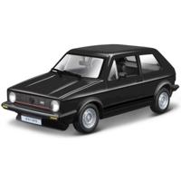 Modelauto/speelgoedauto Volkswagen Golf MK1 - zwart - schaal 1:24