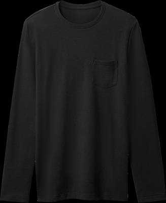 esmara Men Heren shirt met lange mouwen (Zwart, XXL)