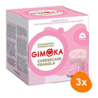 Gimoka - Cheesecake Fragola - 3x 16 Capsules