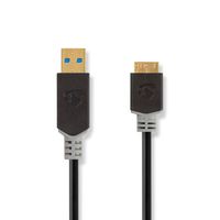 Nedis USB-Kabel | USB-A Male naar USB Micro-B Male | 5 Gbps | 2 m | 1 stuks - CCBW61500AT20 CCBW61500AT20 - thumbnail