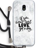 Partner in crime: Samsung Galaxy J3 (2017) Transparant Hoesje met koord