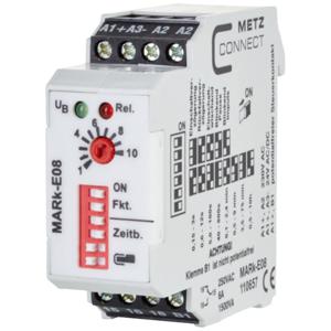 Metz Connect 110657 MARk-E08 Tijdrelais Multifunctioneel 230 V/AC 1 stuk(s) 1x wisselcontact