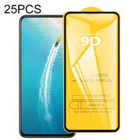Voor Vivo V17 25 PCS 9D Full Glue Full Screen Tempered Glass Film