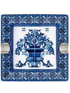 Dolce & Gabbana cendrier imprimé en porcelaine - Bleu