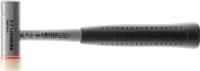 Halder kunststofhamer | lengte 290 mm kop d. 30 mm | hard stalen buis | nylon wit/temperstaal | 1 stuk - 3677.030 - 3677.030