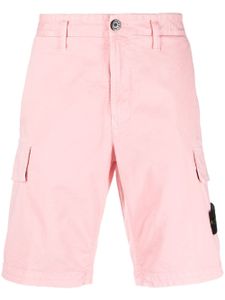 Stone Island bermuda en coton à patch logo - Rose