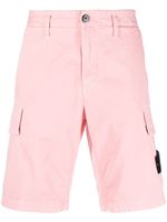 Stone Island bermuda en coton à patch logo - Rose