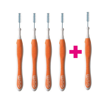 GUM Trav-Ler 0.9 mm oranje - 4+1 Gratis