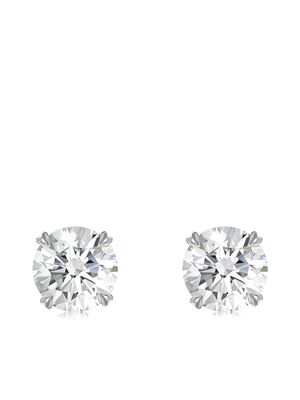 Pragnell puces d'oreilles Windsor en or blanc 18ct à diamant - Argent