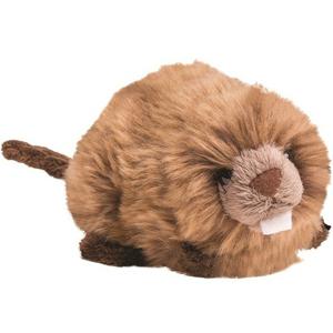 Nature Planet Pluche bruine bever knuffel - 19 cm - dieren/bevers speelgoed