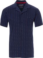 Doorknoop heren pyjamashirt