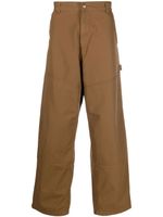 Carhartt WIP pantalon ample à empiècements - Marron