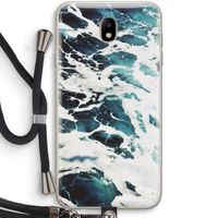 Golven: Samsung Galaxy J7 (2017) Transparant Hoesje met koord Golven: Samsung Galaxy J7 (2017) Transparant Hoesje met koord