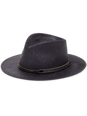 Brunello Cucinelli fédora à ornements métalliques - Noir
